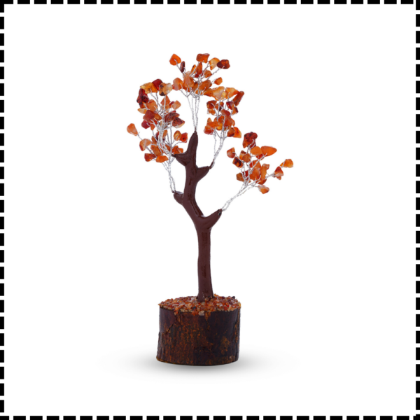 Red Aventurine Crystal Tree – 100 Beads Gemstone Bonsai | Healing Tree for Home Décor, Vastu Energy & Reiki Practices | Brings Positive Vibes, Confidence & Vitality to Any Space. - Image 5